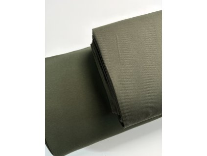 Žebrovaný patent - khaki