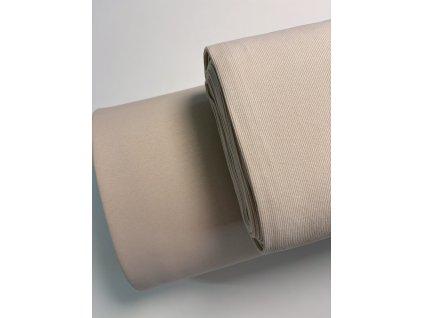Žebrovaný patent - světle béžová
