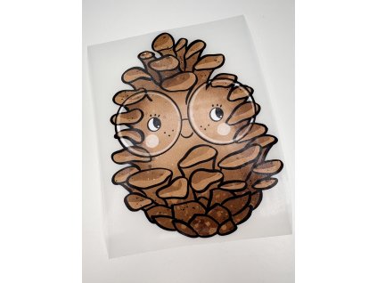 Nažehlovačka na oblečenie - Šiška s okuliarmi Š11cm x D14cm