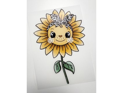 Nažehlovačka na oblečenie - Slnečnica Š11cm x D17cm