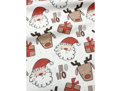 Žebrovaný úplet - Hoho Santa
