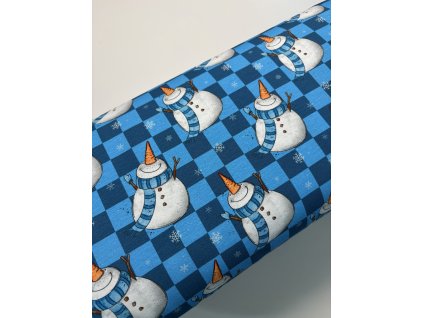 Teplákovina - Veselý sněhulák s mrkvovým nosem