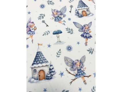 Rebrovaný úplet - Zimná víla