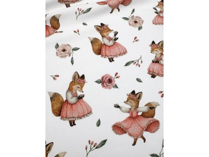 Rebrovaný úplet - Líšky na čajovej párty