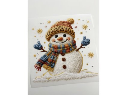 Nažehlovačka - Vánoční sněhuláček