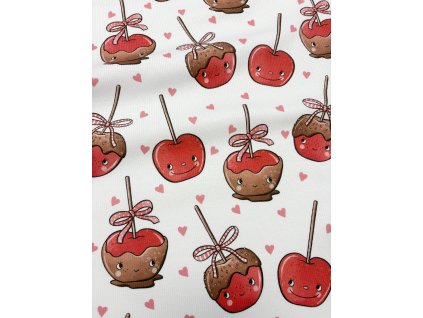 Rebrovaný úplet - Čokoládové jablko