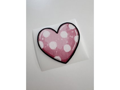 Nažehlovačka - Růžové srdce