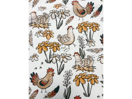 Rebrovaný úplet - Veselý dvorček