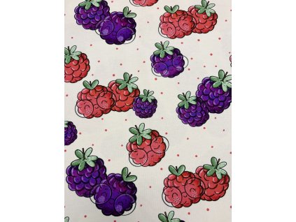 Hladký úplet - Maliny a ostružiny