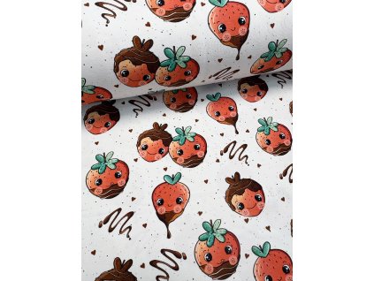 Hladký úplet - Čokoládové jahôdky