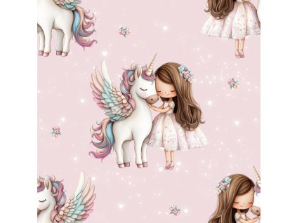 Mädchen und Einhorn