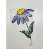 Nažehlovačka na oblečení - Fialový kvítek Š11cm x D17cm