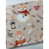 Detský uterák 50×100 cm - Snehuliaci v zime