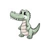 Nažehlovačka - Krokodíl