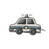 Nažehlovačka - Policajné auto