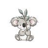 Nažehlovačka - Koala s vetvičkou