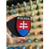 Slovenský znak s nápisom POLÍCIA - farebné - 9,5x6,5cm