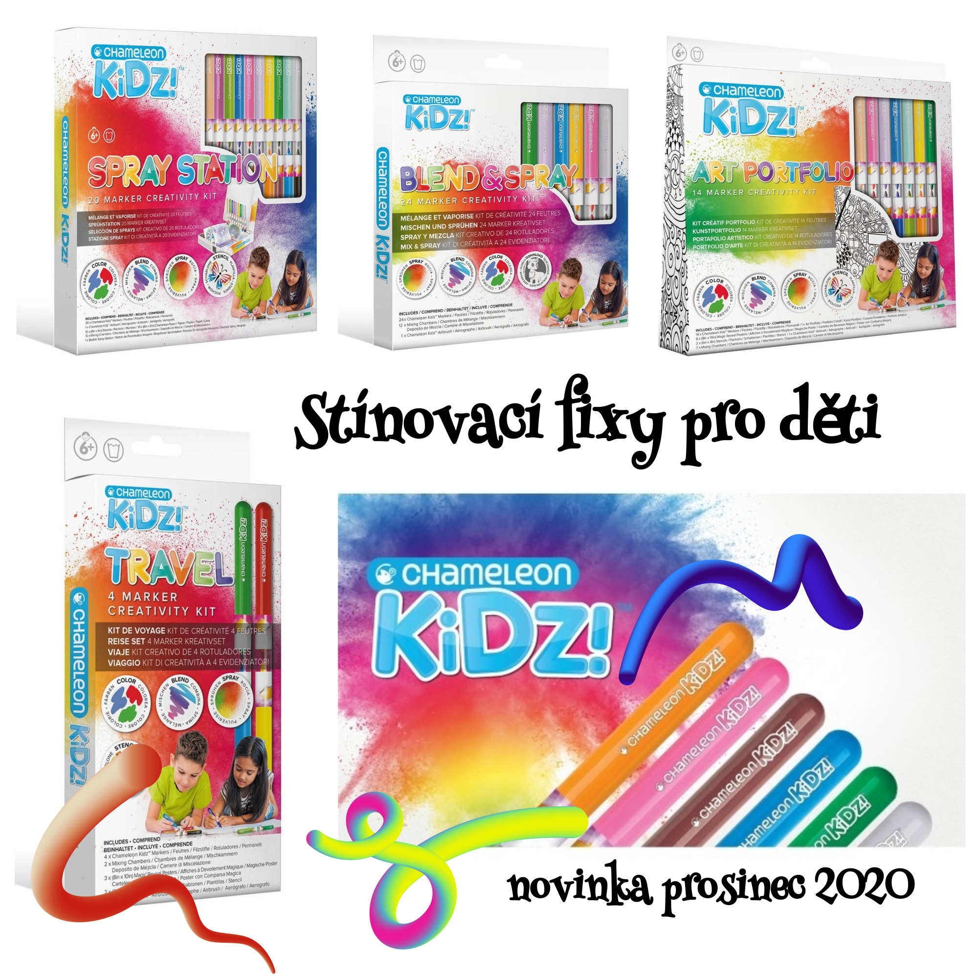 Chameleon Kidz, unikátní fixy pro děti