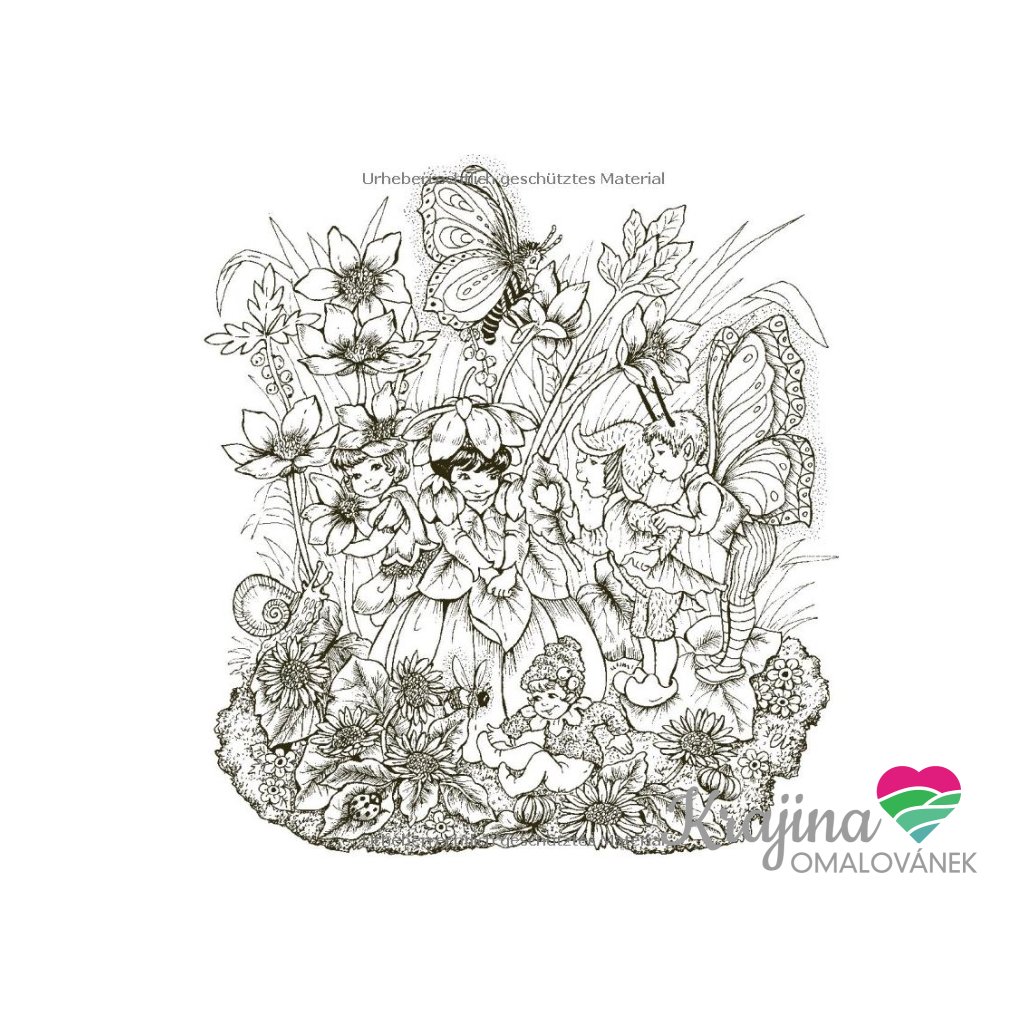 Christl Vogls Ausmalreise - Abenteuer der Blütenelfen, anti-stress ...