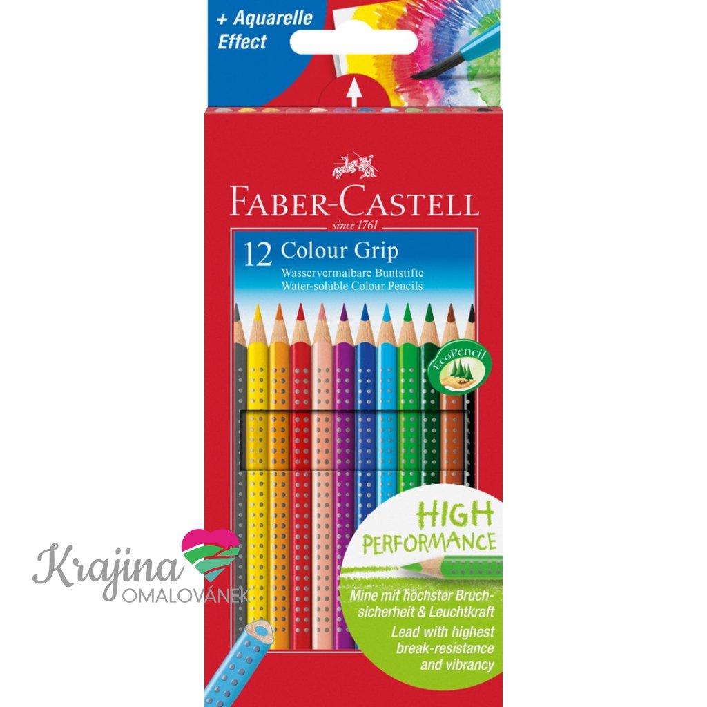Faber-Castell, 112412, Color Grip, watercolor crayons, 12 pcs.