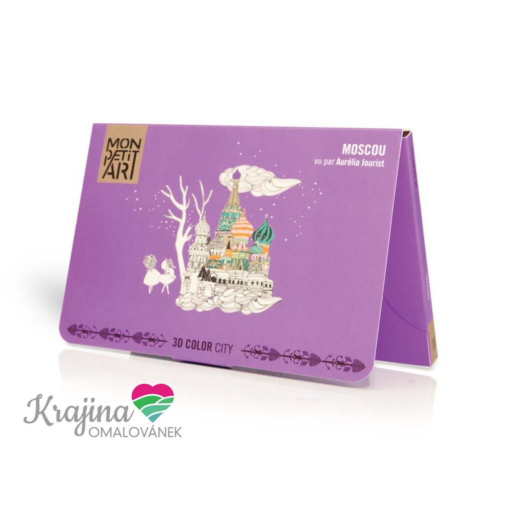 Mon Petit Art, C3CJOU1, 3D Color City, 3D Moscow kolorowanka