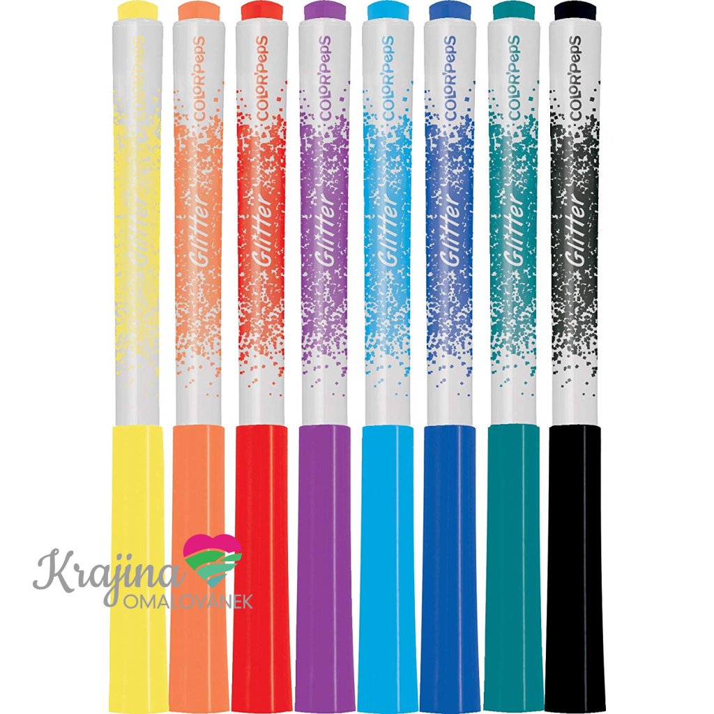 Maped, 845808, Color´ Peps glitter, sada glitrových ...