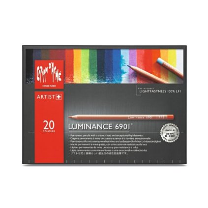 Caran d'Ache, 6901.720, Luminance, umělecké pastelky nejvyšší kvality, 20 ks