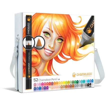 CHAMELEON, CHAM5201, Color tones, deluxe set, sada permanentních tónovacích fixů, 52 ks