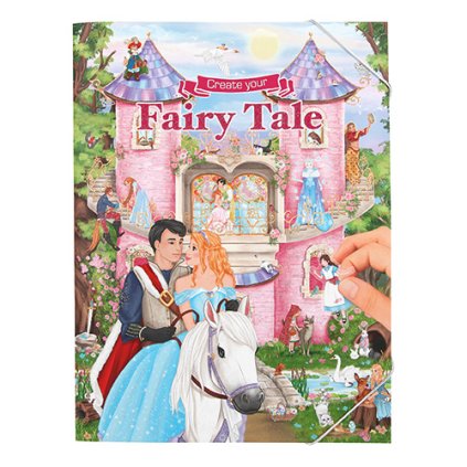 Create your, 3323334, Fairy tale, kreativní sešit se samolepkami