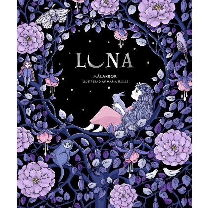 Luna, antistresové omalovánky, Maria Trolle