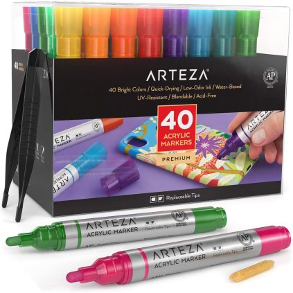 akrylové popisovače40ks