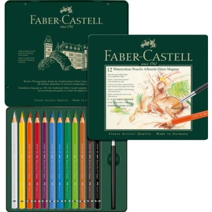 Faber-Castell, 116912, Albrecht Dürer Magnus, umělecké akvarelové pastelky, silné, 12 ks