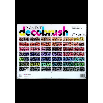 Karin, PIGMENT DECO BRUSH, akrylové štětečkové popisovače, mix barev, 1 ks
