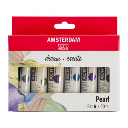 akrylové barvy Amsterdam pearl
