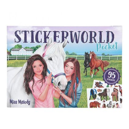 Miss Melody, 3426487, Stickerword Pocket, kreativní sešit se samolepkami