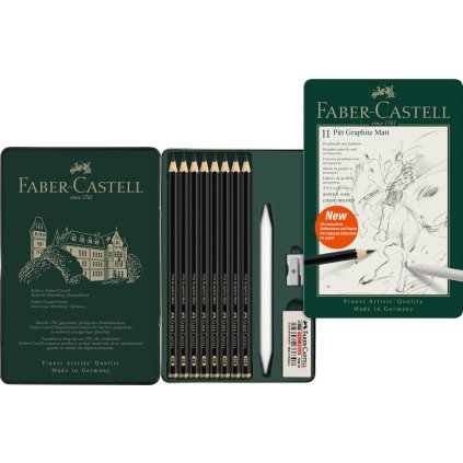 115220 Pitt Graphite Matt set, tin of 11 Office 70222