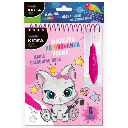 malování vodou kočka