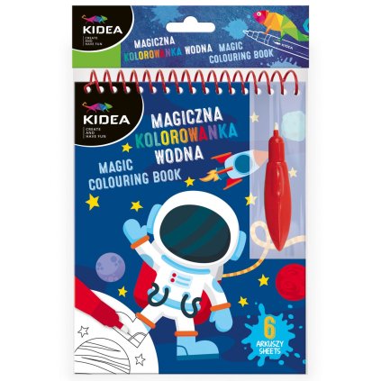malování vodou kosmonaut