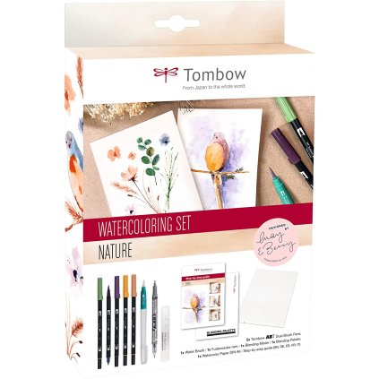 watercolour set nature