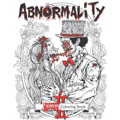 Abnormality 2, hororové antistresové omalovánky, Stephen J. Kemp