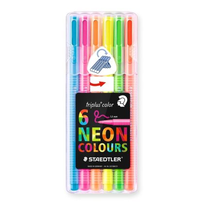 Staedtler, 323 SB6CS1, Triplus fixy, 6 ks, Neon