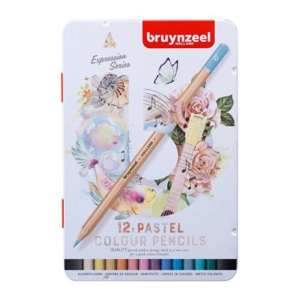 Bruynzeel, Expression colour set, sada pastelek, pastelové odstíny, 12 ks