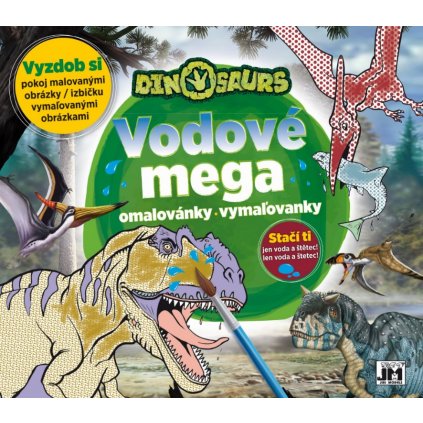 Jiri Models, kreslení vodou/vodní omalovánky XXL, Dinosauři