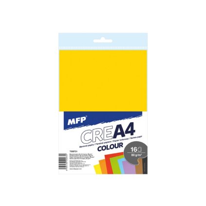 MFP, 7500721, sada barevných papírů, A4, 16 ks