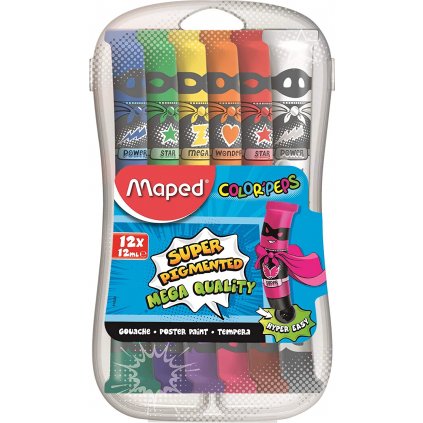 Maped, Color' Peps, sada temperových barev, 12 ks