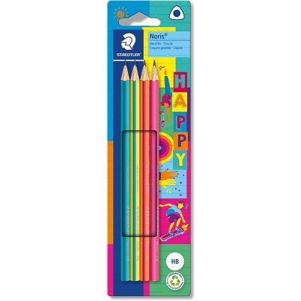 Staedtler, Happy set, sada ergonometrických grafitových tužek, HB, 4 ks