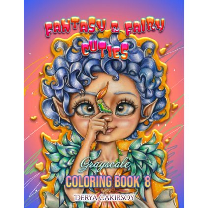 Fantasy and Fairy Cutie, antistresové omalovánky, Derya A Çakırsoy