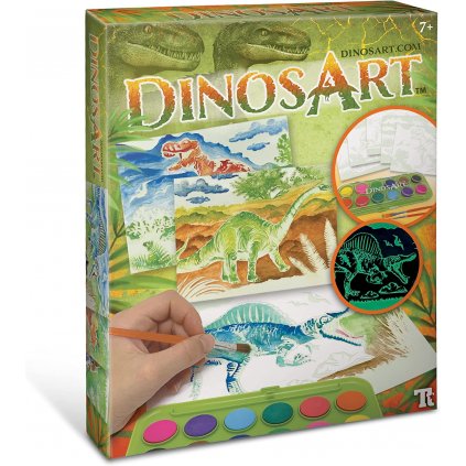 Dinos Art, sada pro akvarelové malování, dinosauři, 8 ks