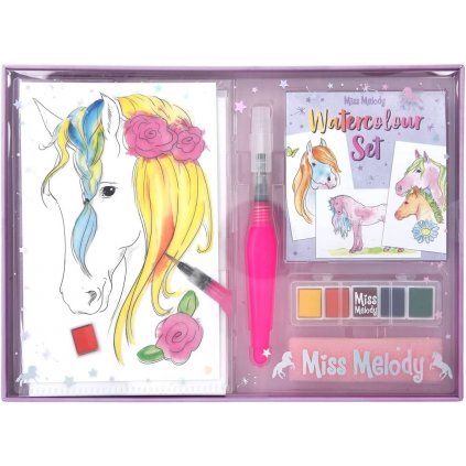 Miss Melody, Watercolour set, kreativní akvarelová sada, koně