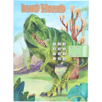 Dino World, zápisník s číselným kódováním, dinosauři